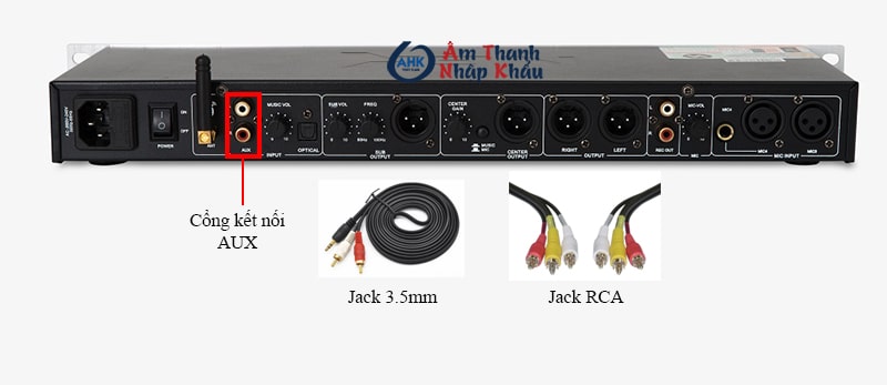 Kết nối vang cơ cổng AUX