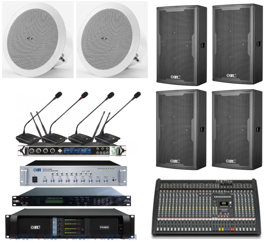 Dàn âm thanh hội trường 130 triệu