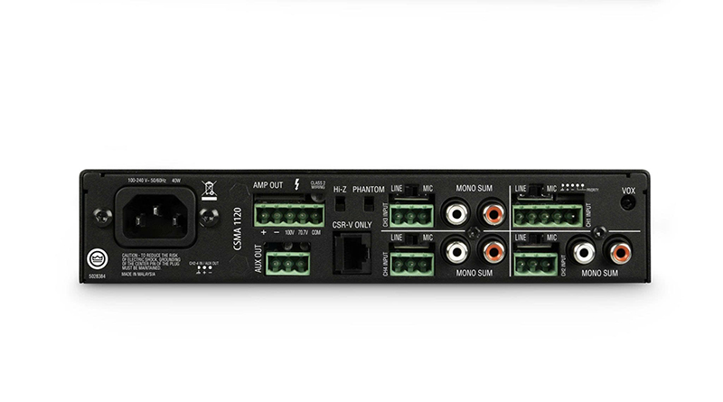 Mặt sau amply JBL CSMA180 CSMA1120