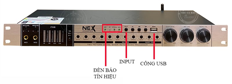 vang cơ nex fx8 kết nối tín hiệu âm thanh