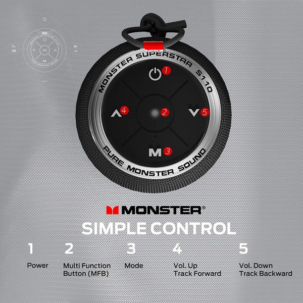 Loa Bluetooth Monster S110- Tinh Tế, Sang Trọng, Chất Lượng