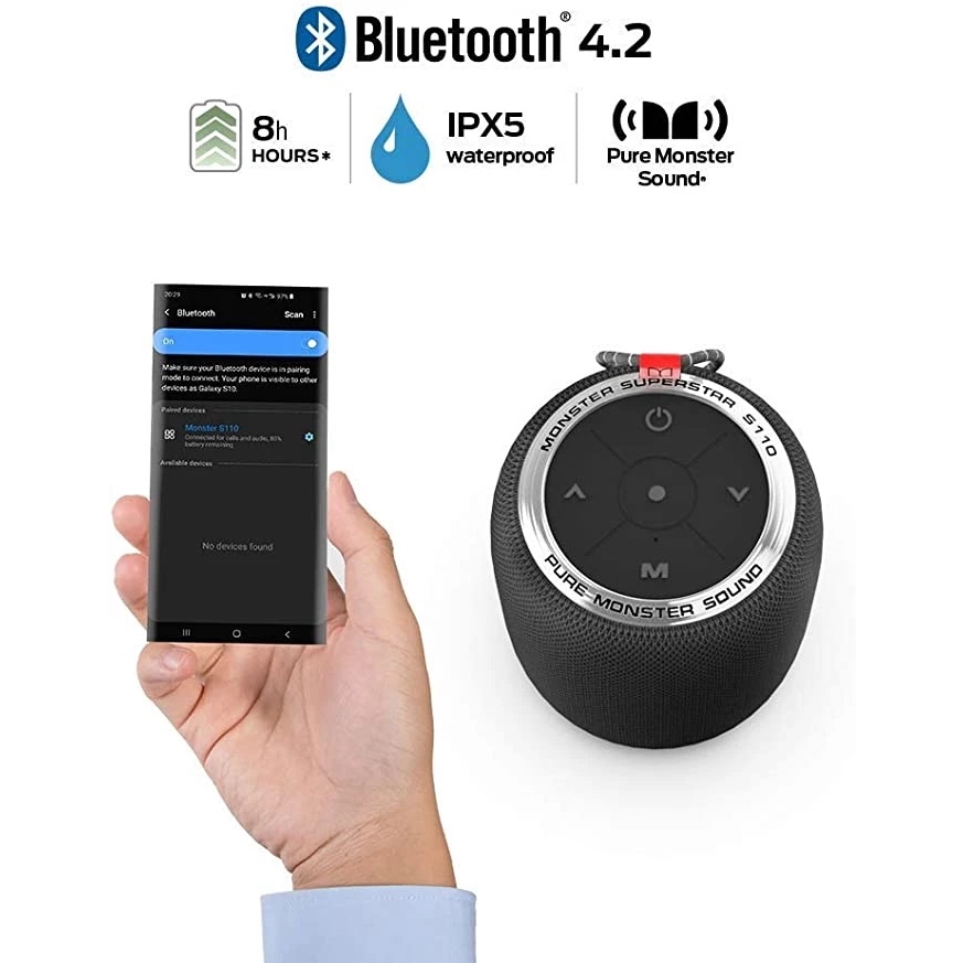 Loa Bluetooth Monster S110- Tinh Tế, Chất Lượng