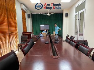Hình ảnh lắp đặt hệ thống âm thanh phòng họp Agribank Thổ Tang, Vĩnh Tường, Vĩnh Phúc