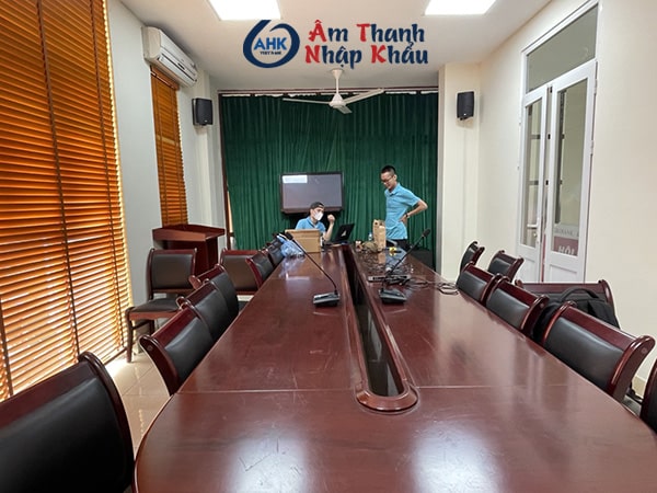 Hình ảnh lắp đặt hệ thống âm thanh phòng họp Agribank Thổ Tang, Vĩnh Tường Vĩnh Phúc