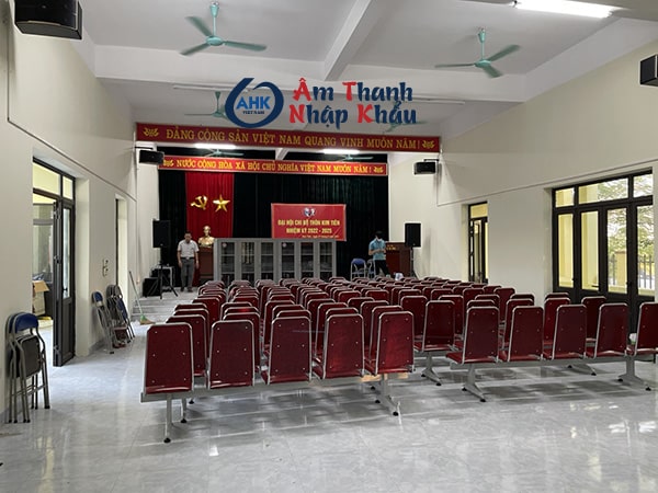 Lắp đặt hệ thống âm thanh hội trường nhà văn hóa thôn Kim Tiến, Đông Anh, Hà Nội