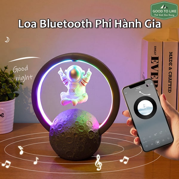 Loa Bluetooth có đèn led Phi Hành Gia