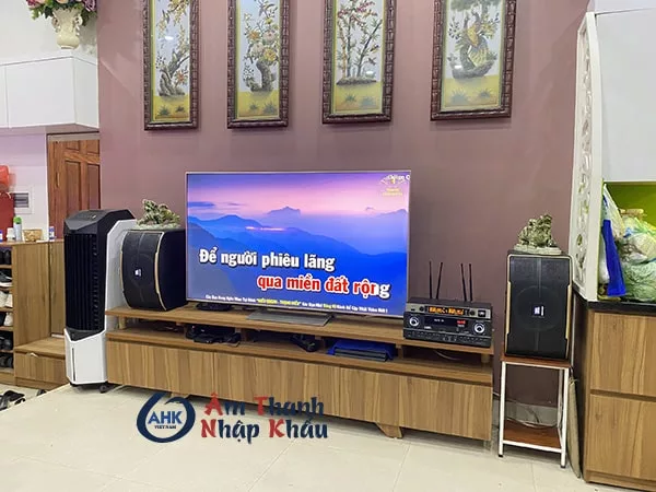 hình ảnh lắp đặt dàn karaoke gia đình tại Thảo Điền
