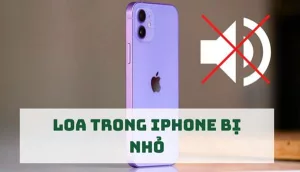 Loa trong Iphone bị nhỏ